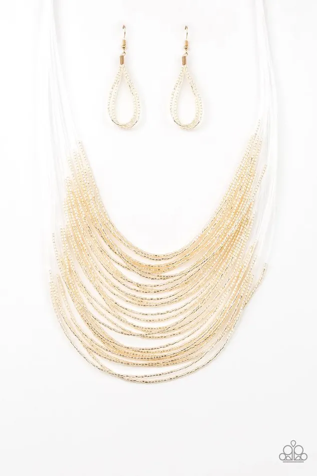 Paparazzi Jewelry Necklaces Paparazzi Necklace Catwalk Queen Gold