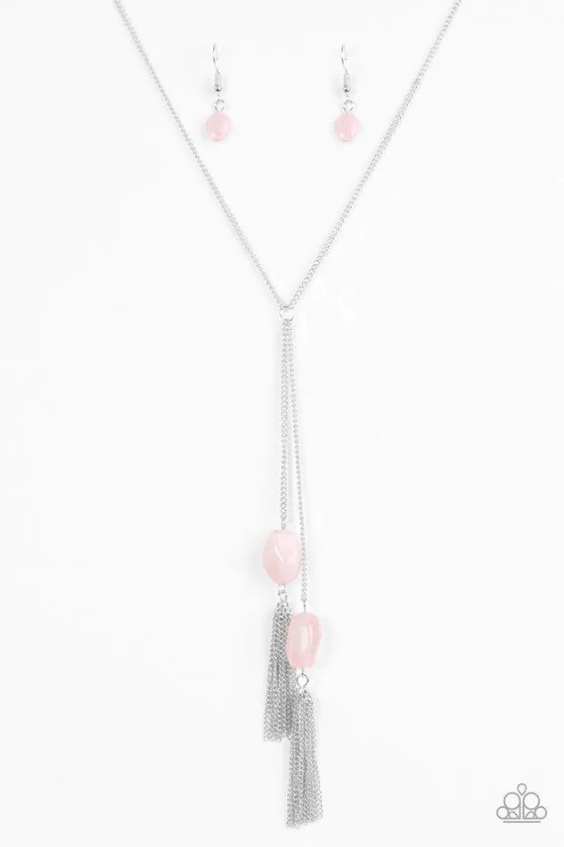 Paparazzi Necklace GLOW Your Roll Pink Paparazzi Jewelry Necklaces