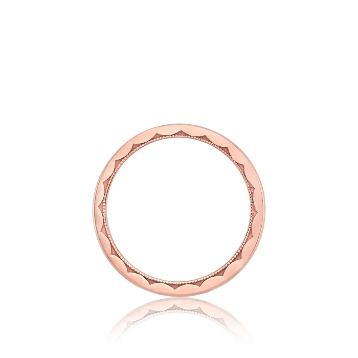 Rings International Diamond Center Tacori 18k Rose Gold Sculpted Crescent Wedding Band